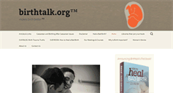 Desktop Screenshot of birthtalk.org
