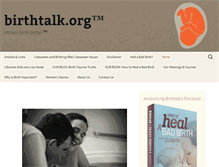 Tablet Screenshot of birthtalk.org